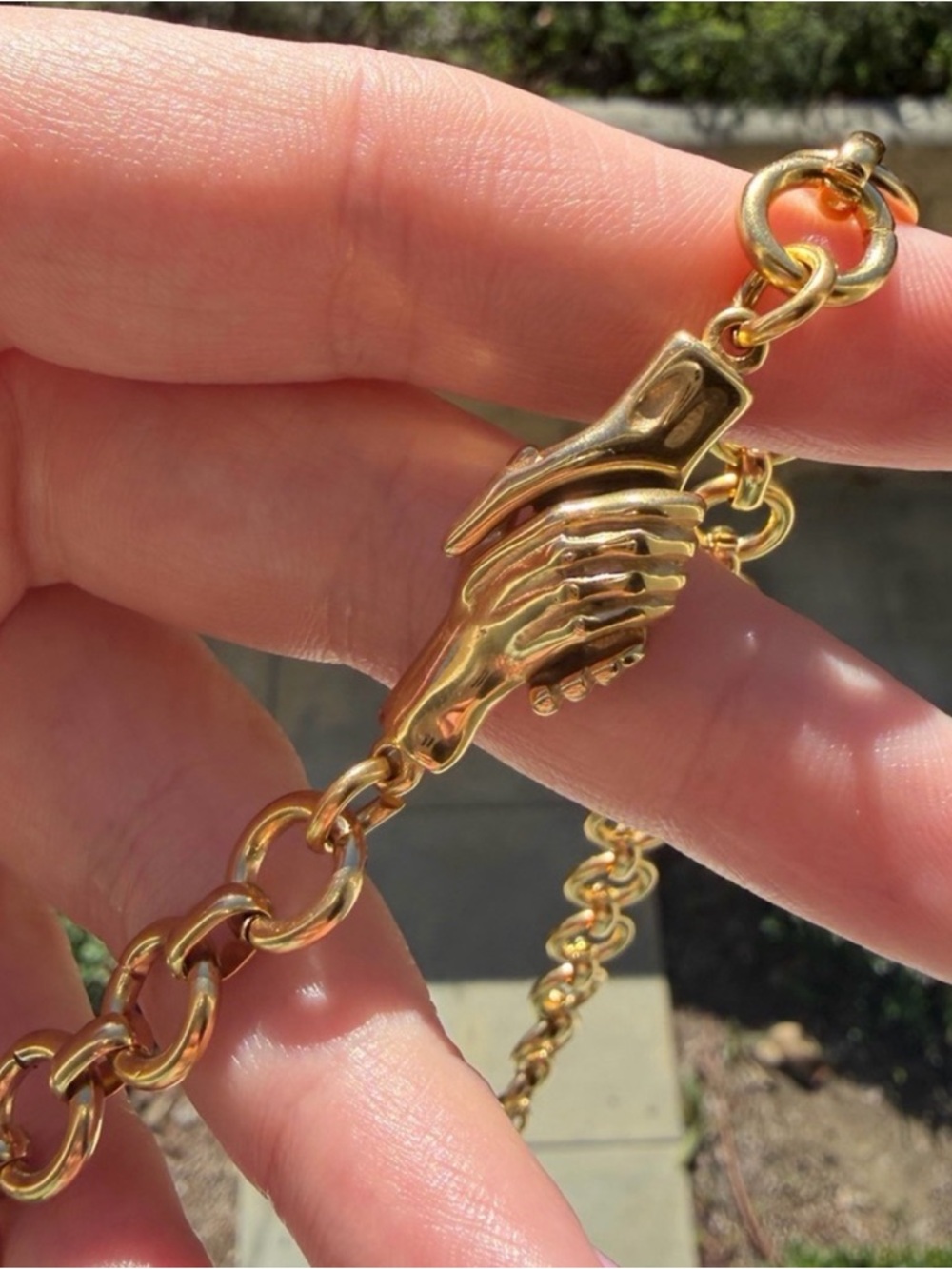 Hands of Friendship Choker Necklace - Picture 4 of 8